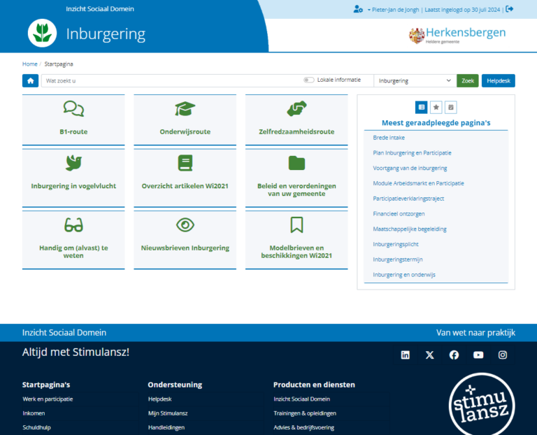 6. Startpagina inburgering