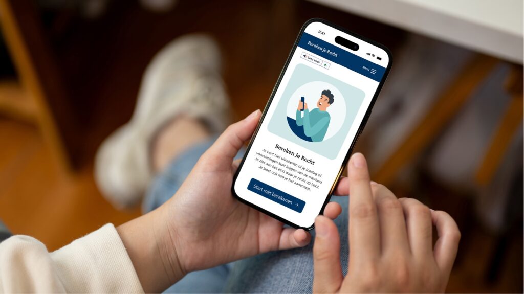 Voorbeeld van bereken je recht op mobiel